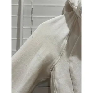 Lululemon Scuba Full‎ Zip Hoodie Women's 6 White Thumbholes Fleece Athletic Read thumbnail 4