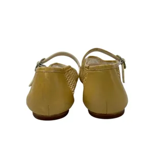 Aldo Gold Fishnet Round Toe Adjustable Buckle Strap Mary Jane Flats Shoes 8.5 thumbnail 3