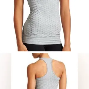 Athleta EPITOMIZE TANK Top Shirt quilted heather gray S thumbnail 2