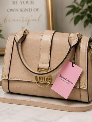 Juicy Couture Cafe Fancy Flap Tan Crossbody Bag NWT thumbnail 5