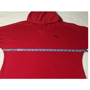 Puma Red Dry‎ Cell V-Neck Hoodie Pullover Top Womens XL thumbnail 6