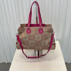 Coach, Ashley dotted OP art canvas, shoulder bag thumbnail 3