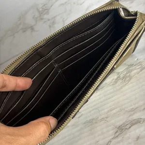 Coach Ashley Signature‎ Sateen Zippy Wallet Wristlet Satin Canvas tan thumbnail 5
