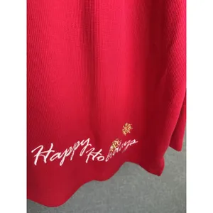 Vintage White Stag XL Sweatshirt Womens Christmas‎ Holiday Stockings Red Top thumbnail 7
