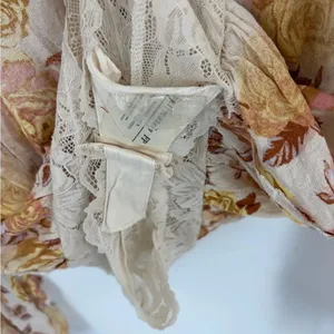 Free People intimately everything’s rosy floral v-neck lace thong l/s bodysuit M thumbnail 5