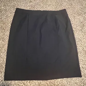Talbots Woman Black Wool Blend Pencil Skirt Plus Size 14W Career Knee‎ Length thumbnail 1
