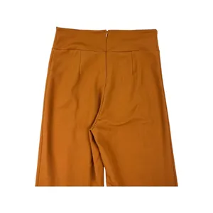 FORE Caramel Brown High Waisted Wide Flare‎ Leg Pants V Waistband Medium Pintuck thumbnail 7