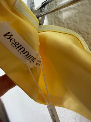 NWT Beginning Boutique Lili Yellow Satin Strapless Maxi Dress Womens Size 4‎ thumbnail 13