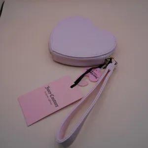 Juicy Couture Juicy In Bloom Heart Straw‎ Coin Purse Pink Floral Wristlet NWT thumbnail 2