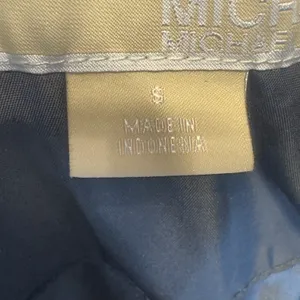 1545 | Michael‎ Kors Hooded Anorak Rain Jacket Gold Hardware Black Womens S thumbnail 6