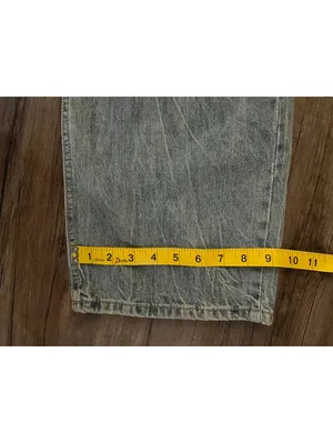 Lewkin Korea Light Wash Wide Leg Baggy Jeans Sz 28 thumbnail 6