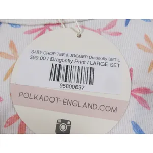 Polkadot England Lounge Set Dragonfly Print NWT Women’s Size Large Pajamas 2‑Pc thumbnail 10