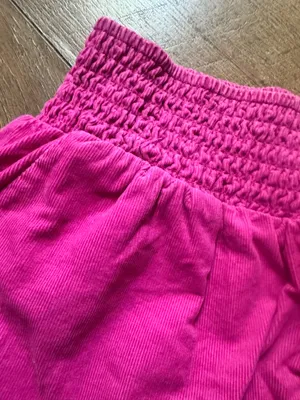 Target Hot Pink Micro Corduroy Smocked Pull-On Shorts | Size Small thumbnail 4