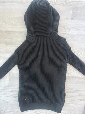 Lululemon Embrace Black Knit Scuba Hoodie Size 8 thumbnail 7