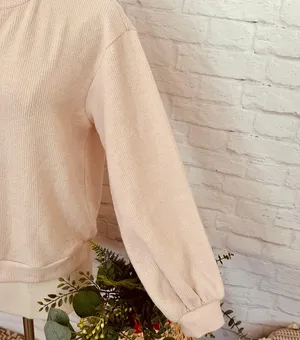 Boutique Beige Knit Pullover thumbnail 3