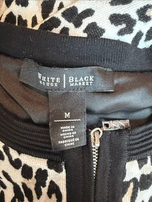 White House | Black Market full zip leopard print cardigan thumbnail 5