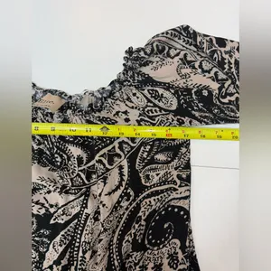 Elie Tahari Paisley Viscose off-the-shoulder blouse Top Size M thumbnail 10