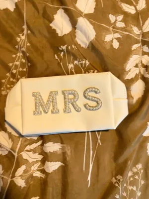 Wedding Mrs. Makeup bag White thumbnail 4