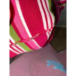 Abercrombie & Fitch Red Pink Striped Ribbed Knit Racerback Tank Top Y2K Size M thumbnail 5