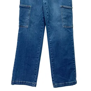 Judy Blue Cargo Wide Leg Jeans Size 7 | 28 High Rise Dark Wash Utility Denim thumbnail 9