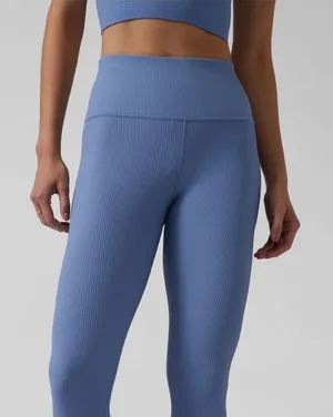 Athleta elation rib tight blue leggings thumbnail 1