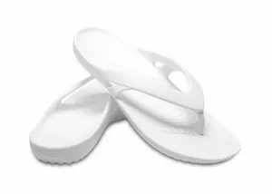 Crocs Women's Kadee II Flip Thong Sandal in white, lightweight, size 8 women's thumbnail 1