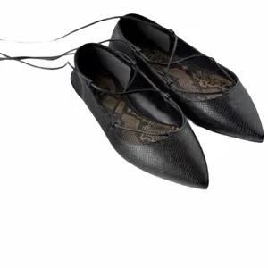 Nwt Zara Animal Print Tied Ballet Flats thumbnail 2