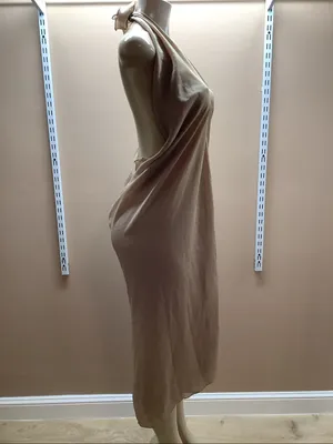 Zuliana Size Large Cream Sheer Cover Up Dress. Made in USA. New thumbnail 2