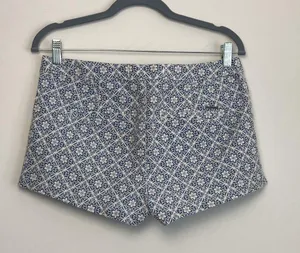 Abercrombie &Fitch| Fancy Blue Tapestry Shorts sz 8 thumbnail 5