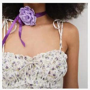 Lavender fields nwt for love & lemons sparkle lace dress L $145 fall coquette thumbnail 3