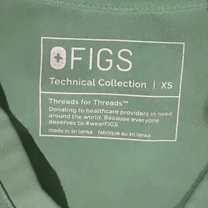 FIGS Casma Scrub Top XS Surgical Green V-Neck Technical Collection Work Nurse thumbnail 3
