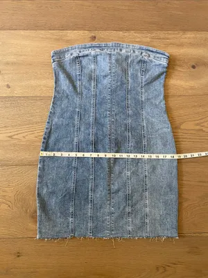 Princess Polly Houser Denim Strapless Mini Dress Women’s Size 10 US NWT thumbnail 12