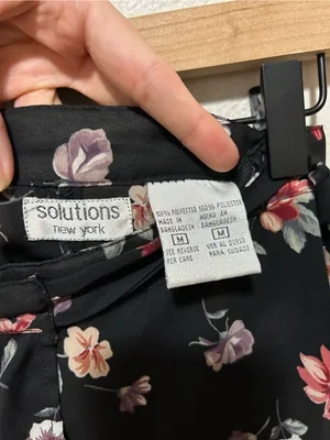 Vintage Solutions New York Floral True Wrap Maxi Skirt M Boho Cottagecore thumbnail 5