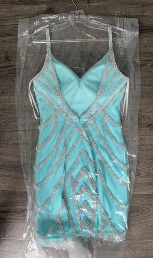 Designer Light Blue Prom / Homecoming Dress thumbnail 2