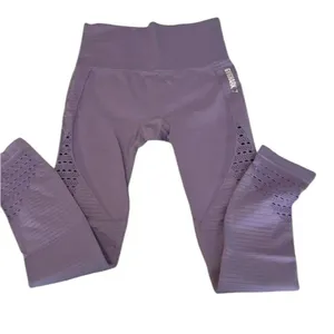 Gymshark szS lavender high waisted leggings w/cutouts & derrière stitching EUC thumbnail 1