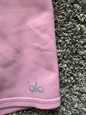 ALO Yoga Light Pink High-Rise Bike Shorts thumbnail 5