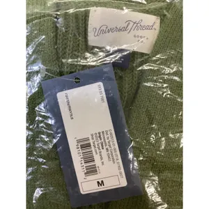 Universal Thread Womens Green Cotton Shaker Knit Open‎ Front Cardigan Sweater M thumbnail 5
