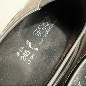 BIRKENSTOCK Tatami Brown Leather Clog Mule thumbnail 3