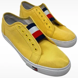 Tommy Hilfiger “Anni” Yellow Slip-On Sneaker Women’s Size 10M Preppy Designer thumbnail 1