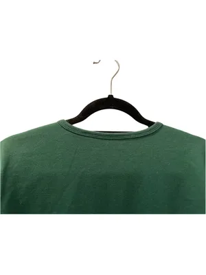 Vintage Bobbie Brooks Christmas Sweatshirt Green Santa Teddy Bear Embroidered M thumbnail 5