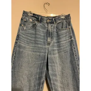American Eagle Baggy Jean in Light Wash Size 12 90s Grunge Rigid Denim Gorpcore thumbnail 5