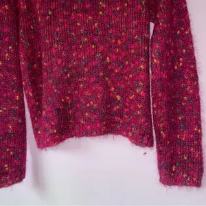 Savannah Size M Pink Mohair Cardigan Button Up Sweater Coastal Grandma thumbnail 7