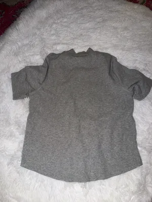 GAP Gray Short-Sleeve Mock Rib T Neck Tee size XXL thumbnail 3