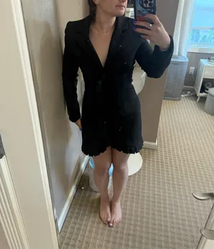 Bebe Pleated Blazer Dress thumbnail 6