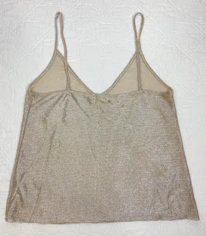 PacSun L.A. HEARTS silver & gold Sheer Mesh tank top thumbnail 4