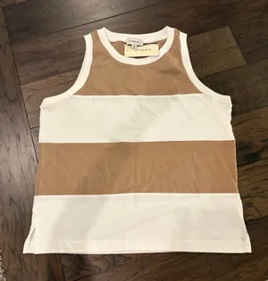 New With Tags Evereve Miles Stripe Tank Sz M thumbnail 1