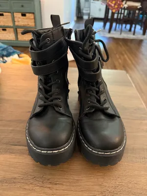 Combat Boots Black Size 7 thumbnail 3