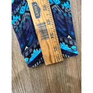 Alo Yoga Womens Blue Geometric Chevron Print Activewear Leggings Size L 3678 thumbnail 5