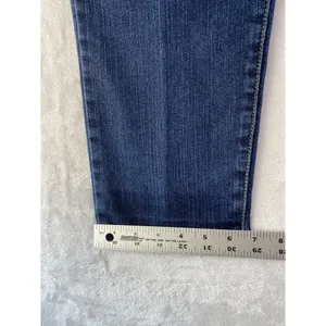 LEVI'S Womens's Classic 512 Slim‎ tapered medium jeans raw hem sz 10M thumbnail 6