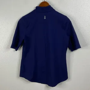 Tommy Bahama Navy Short Sleeve Islandzone Top‎ Size Small thumbnail 2
